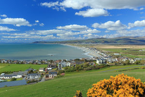 Borth beach has achieved the Blue Flag.