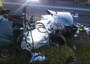 Supporting image for story: Driver trapped for 30 minutes as four people injured in A454 horror crash