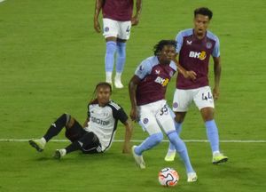 Action from Aston Villa v Fulham (David Birt)