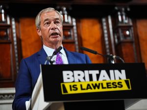 Supporting image for story: Farage pledges target to halve crime if Reform enters government