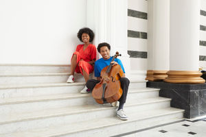 Sheku Kanneh-Mason and his sister Isata. Photo:Jake Turney