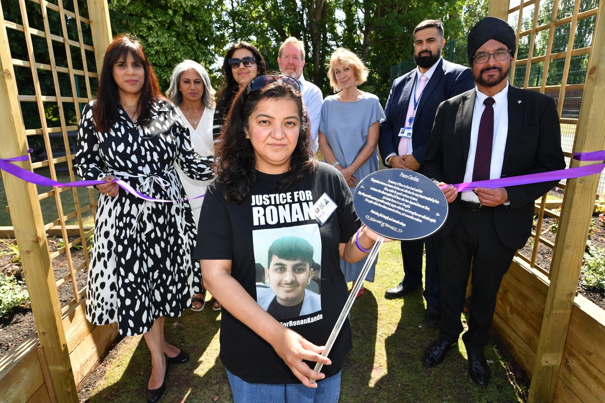 Its the perfect tribute: Ronan Kanda memorial Peace Garden opens in Wolverhampton with his family and friends speaking of their painful loss