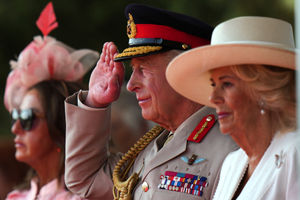 King Charles III and Queen Camilla during the national Service of Remembrance