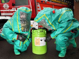 Supporting image for story: Market Drayton firefighters take part in chemical spill exercise 