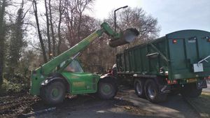 The clean-up gets underway