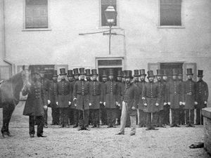 Supporting image for story: Take a look at historic 19th century photos that capture old-style Shropshire policing by officers with stovepipe hats