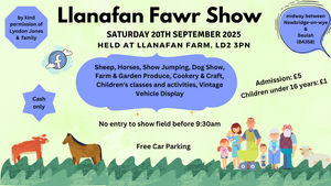A poster for this year's Llanafan Show