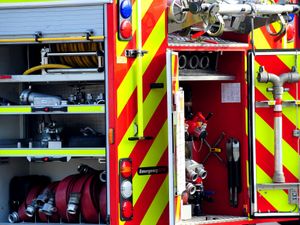 Supporting image for story: Fire crews work to extinguish car fire near West Bromwich hospital