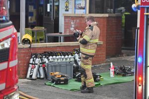 Around 20 firefighters wore breathing equipment to deal with the incident.