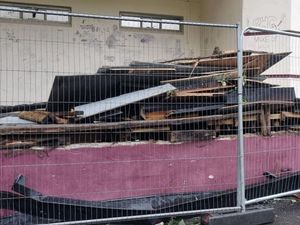 Supporting image for story: Park theatre rebuilt in time for fun day after vandals torch newly restored stage