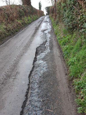 Potholes have caused issues in Church Preen. Picture: LDRS