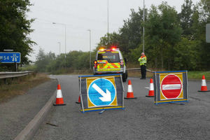 The M54 slip road was closed off again for further police investigations