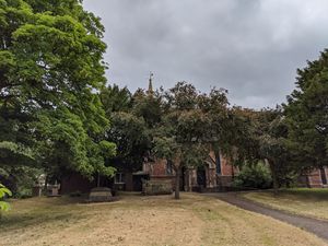 Part of the gardens of Holy Trinity Church, Hadley