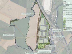 Supporting image for story: Plans lodged for industrial site on land next to M6 in South Staffordshire 