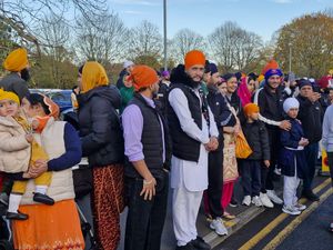 There were plenty of colourful head coverings