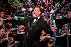 Sir Bryn Terfel preforming at Llangollen International Musical Eisteddfod.