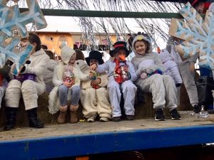 Snowmen on one of the floats