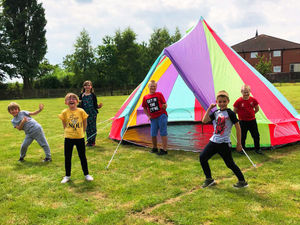 Supporting image for story: Woman donates tent to Shropshire school ahead of her 100th birthday