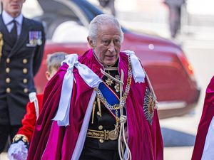 Supporting image for story: King and Prince of Wales share private moment at Order of the Bath ceremony