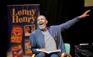 Sir Lenny read excerpts from his book "The Boy With Wings" as part of the event