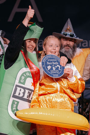 The fancy dress winners. Picture: Bright G