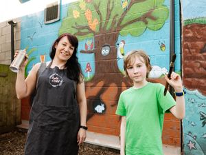 Supporting image for story: Artist Amy Smith helps bring a touch of colour to Shrewsbury primary school