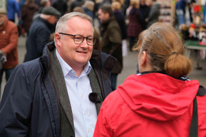 Darren Millar, the leader of the Welsh Conservatives and Leader of the Conservatives at the Senedd was at the Winter Fair attending meetings and launching plans to revive plans to revive Wales’ agricultural industry