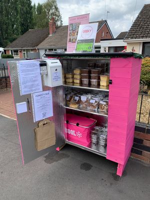 Open seven days a week from 8am to 8pm, the distinctive pink box honesty box on Arran Way in Muxton has quickly proven popular with locals. Photo: Geeky Desserts