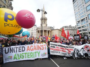 Supporting image for story: Thousands gather for anti-austerity demonstration in London