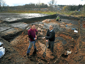 Supporting image for story: Joy over glass cone find at historic site in Stourbridge