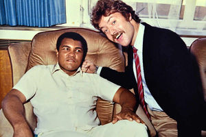 Robert Johnson with Mohammed Ali taken in Birmingham in 1983