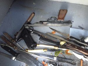 Contents of the Whitmore Reans, Wolverhampton bin, when opened in December 2014