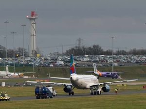Supporting image for story: Birmingham Airport plane was going too fast when it skidded off runway