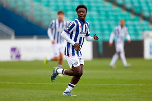 Dauda Iddrisa in action this season. (Photo by Malcolm Couzens - WBA/West Bromwich Albion FC via Getty Images)