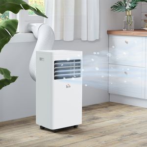Air conditioning units need to be vented out of a window, but all the accessories are included