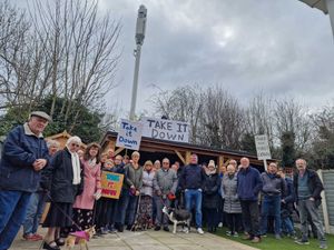 Eden Close area of Underdale awoke to find a 16-metre mast near their homes