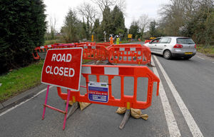 The A448 in Kidderminster is closed