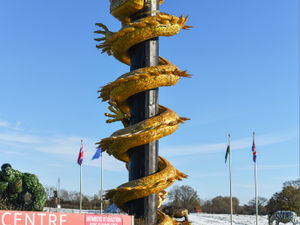 Supporting image for story: See the latest sculpture created by the British Ironwork Centre
