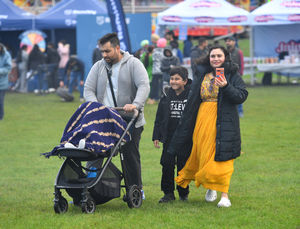 Families joined the fun at the event