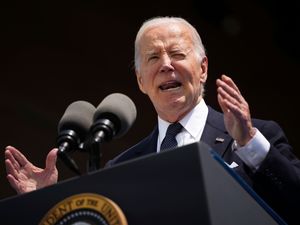 Supporting image for story: Biden calls for solidarity with Ukraine at D-Day event near beaches of Normandy
