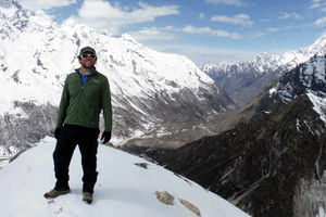 Gareth Douglas amid the marvels of the Himalayas