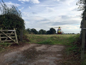 Supporting image for story: Woman cyclist airlifted after crash with cement mixer in Whitchurch