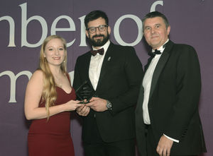 .Industrial Power Units Ltd win the Excellence in Manufacturing and Engineering Award at the The Black Country Chamber Awards, Wolverhampton