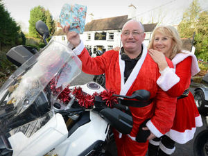 Supporting image for story: Pictures and video: Charity bikers ride for Bugsplatz rally