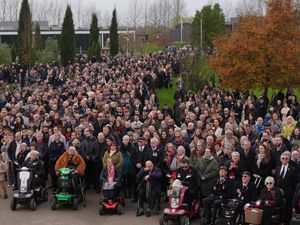 Supporting image for story: Hundreds mark Remembrance Sunday at National Memorial Arboretum