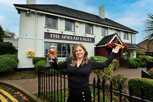 General manager Laura Eddowes at The Spread Eagle which has been turned into a Two Door pub