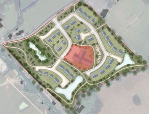  Lapley Road, Wheaton Aston scheme two would increase the number of houses To 45. Credit: Rural Solutions Ltd. With permission for all LDRS partners