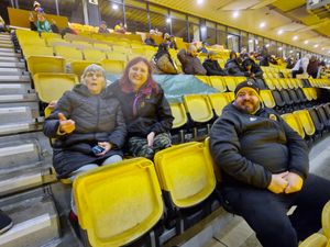 Participants made themselves comfortable all across the Stan Cullis Stand
