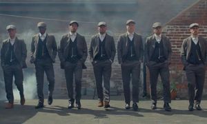 BCFC players wearing the Peaky Blinders suits up for auction.