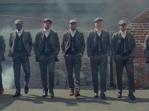 BCFC players wearing the Peaky Blinders suits up for auction.